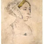 Sketch by Holbein of an unknown woman said to be Anne Boleyn