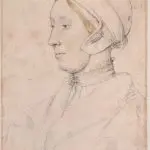 Sketch of an unknown woman, possibly Anne Boleyn, by Hans Holbein